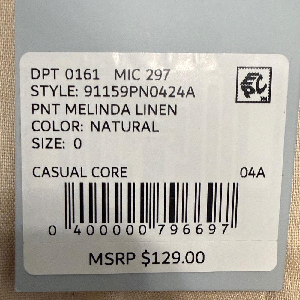 ANTONIO MELANI Melinda Linen Wide Leg Pants - Picture 8 of 8